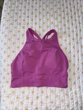 Women's High-Neck Sports Bra - Pink
